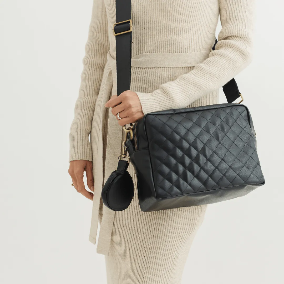 The MamaFlex Sling Diaper Bag (Leather)