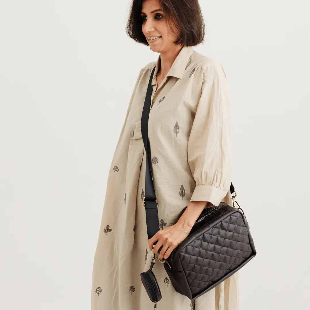 The MochaMama Sling Diaper Bag (Leather)