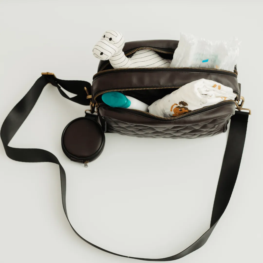 The MochaMama Sling Diaper Bag (Leather)