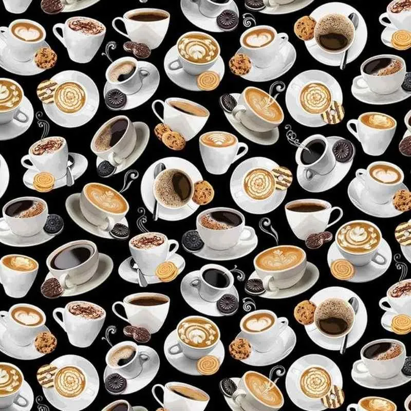 Timeless Treasures Back to the Grind Tossed Coffee