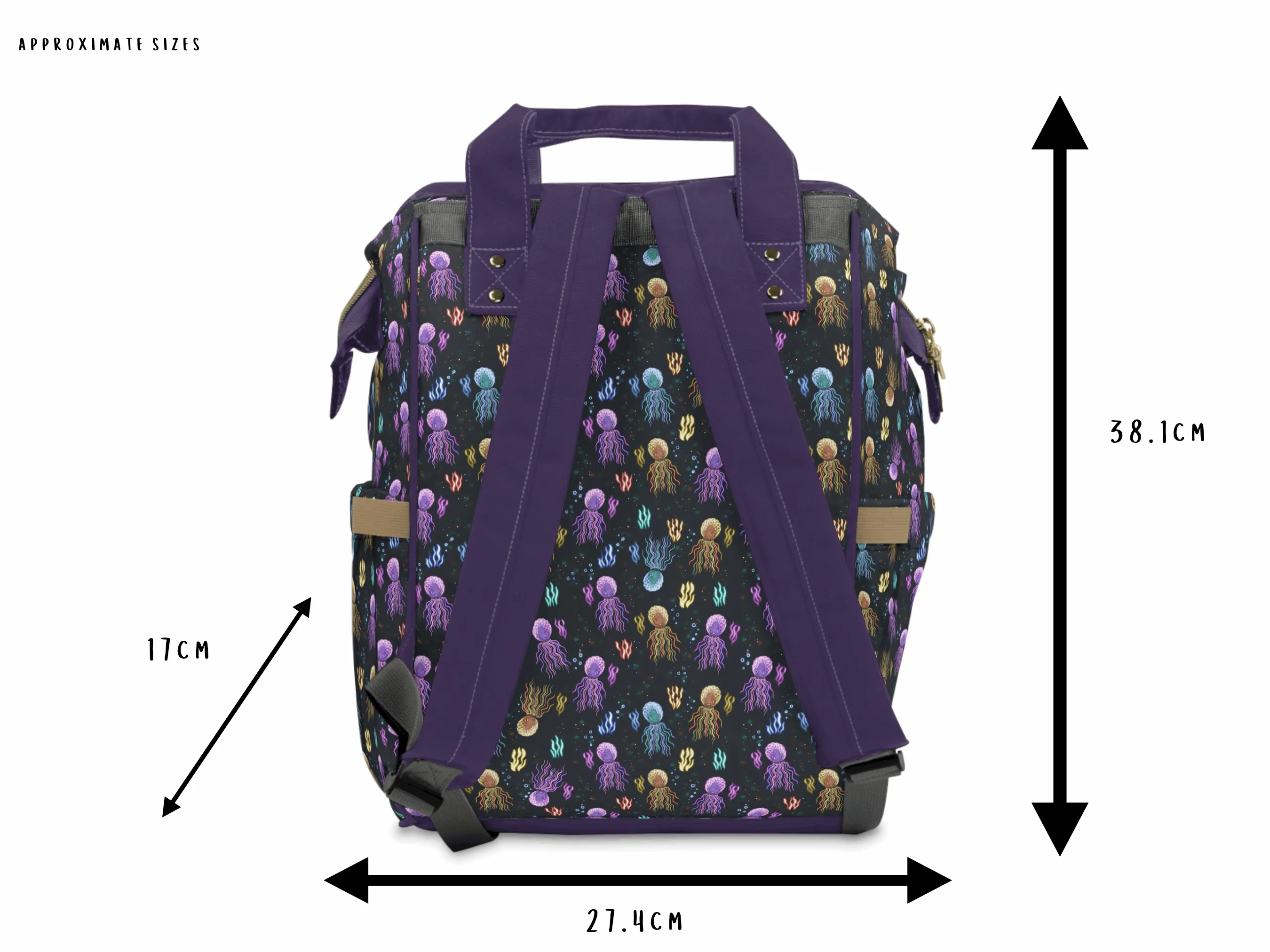 Underwater Fun Multi-Function Baby Changing Backpack Bag - Squidding Around