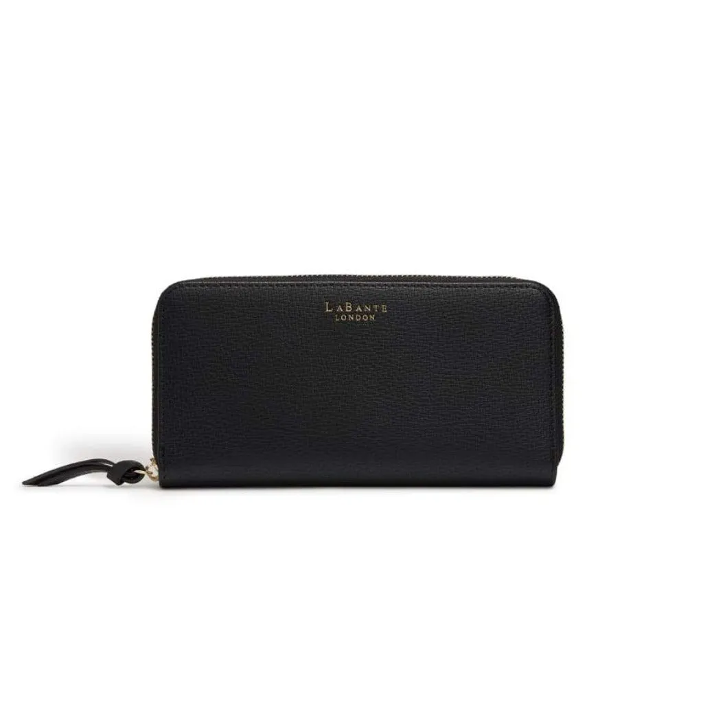 Vegan Purse - Serene Black - Sustainable Vegan Zip Around Wallet