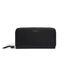 Vegan Purse - Serene Black - Sustainable Vegan Zip Around Wallet