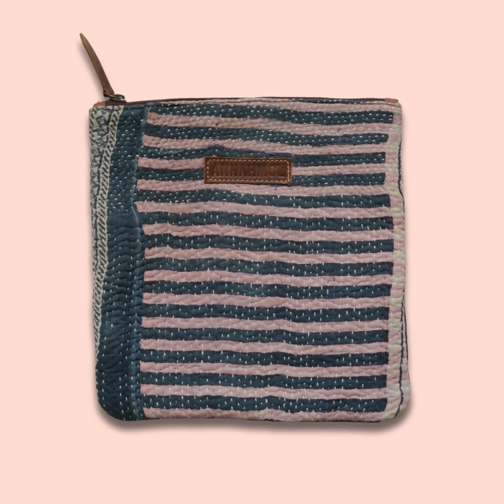 Vintage Bohemian Kantha Pouch   1