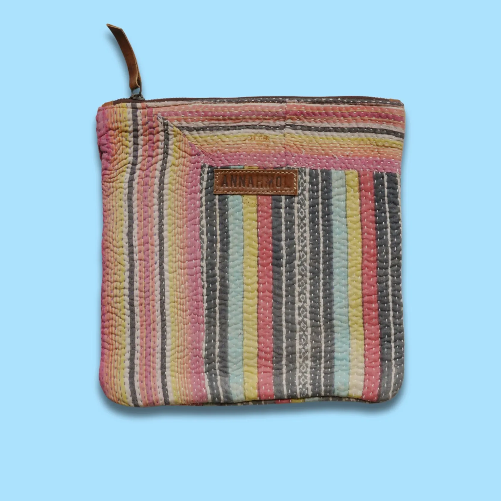 Vintage Bohemian Kantha Pouch   1