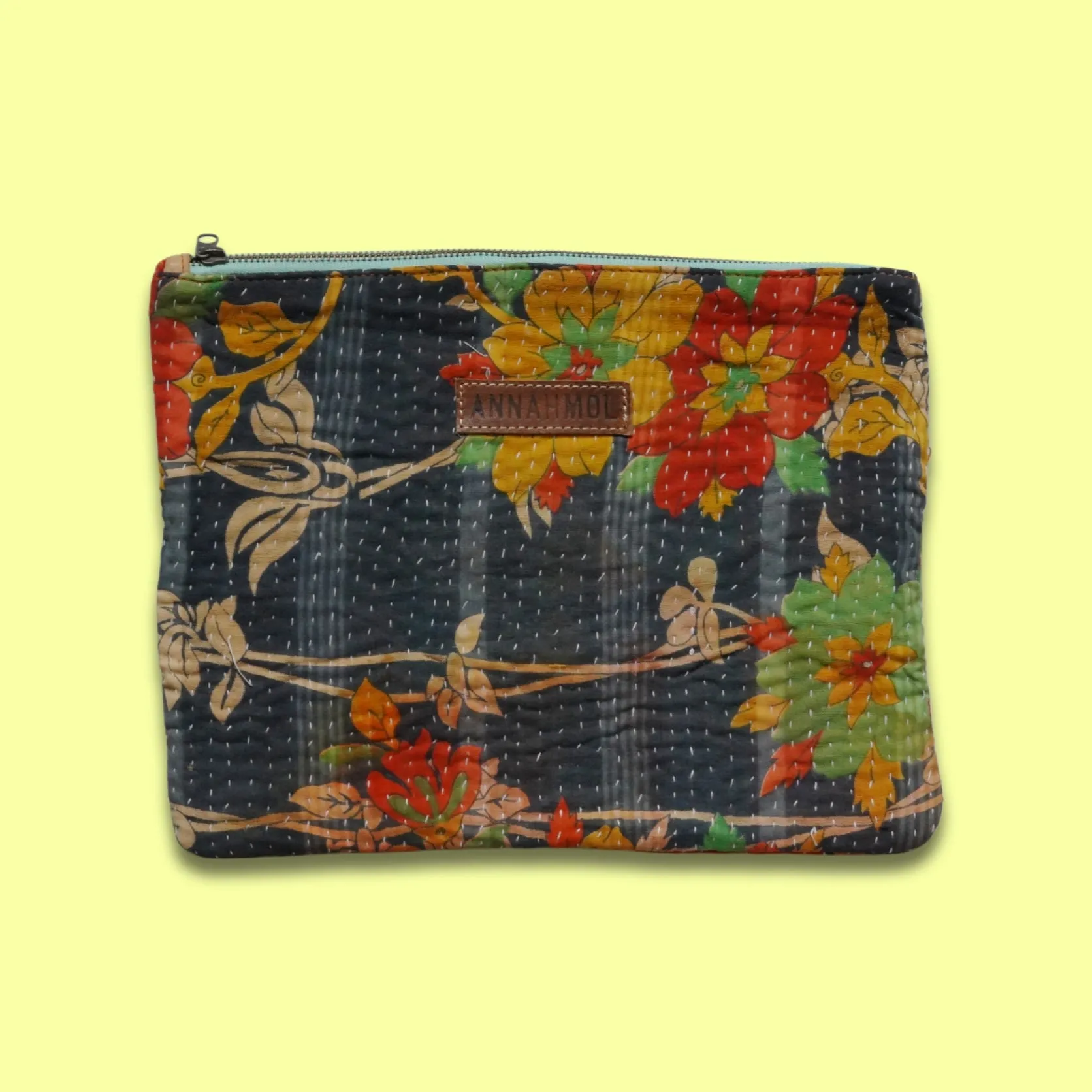 Vintage Bohemian Kantha Pouch  2