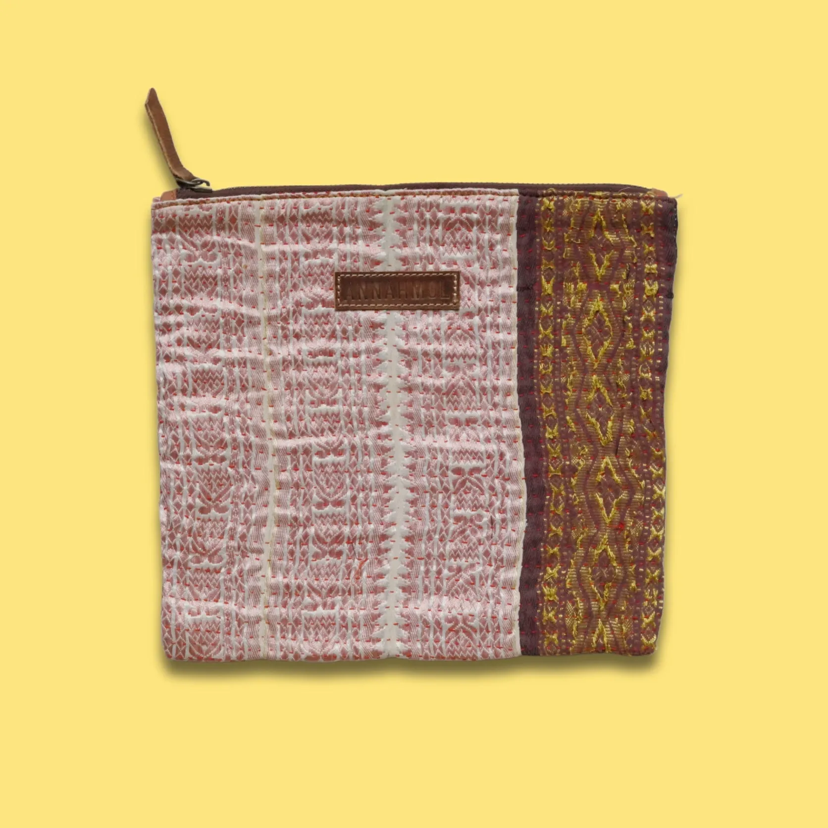 Vintage Bohemian Kantha Pouch  2