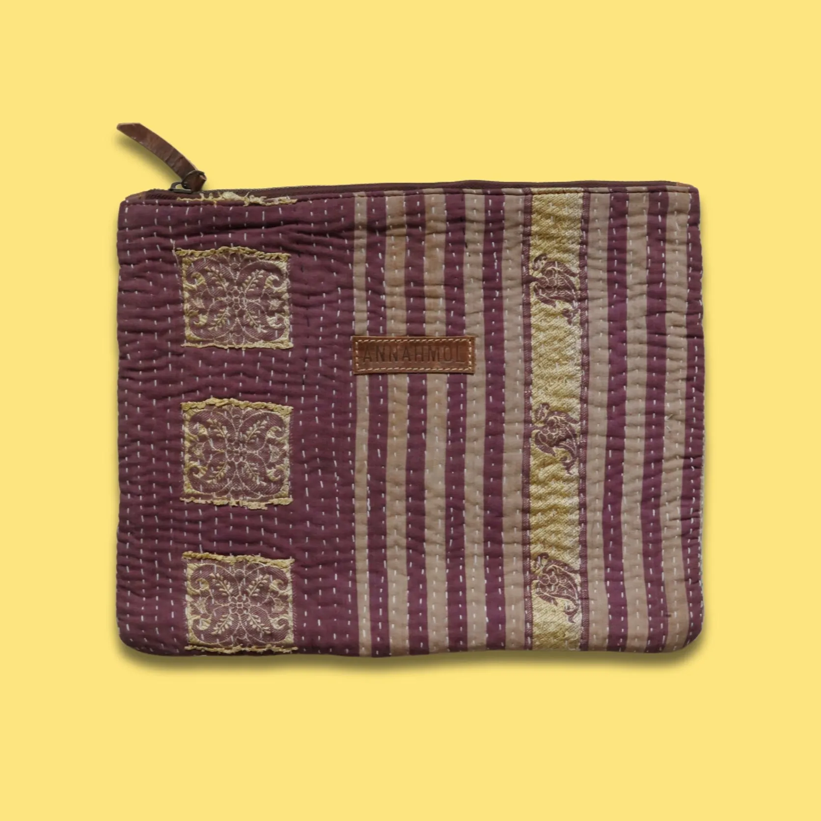Vintage Bohemian Kantha Pouch  2